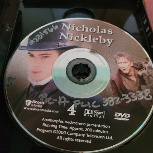 Nicholas Nickleby 2001 DVD - Rare Region 1 - Picture 3 of 4